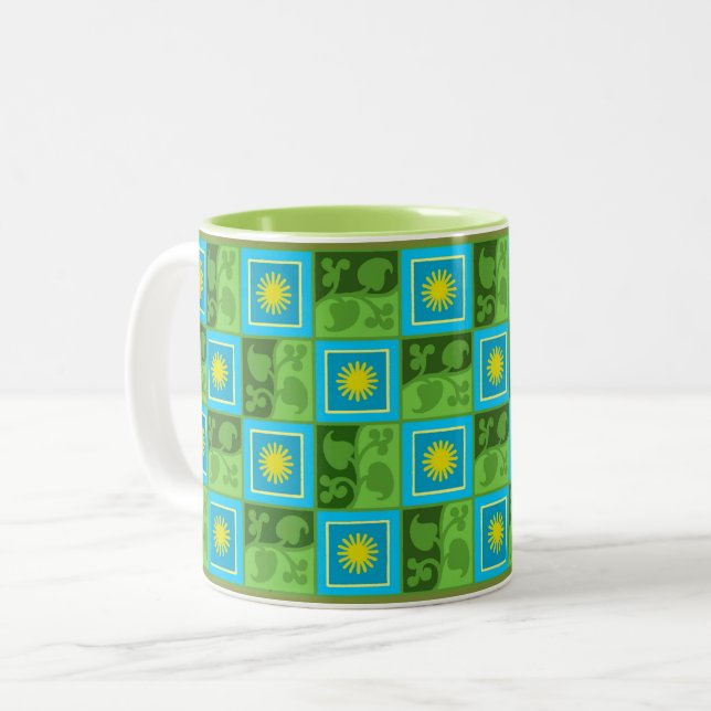 Sun and Shade Two-Tone Coffee Mug (Front Left)