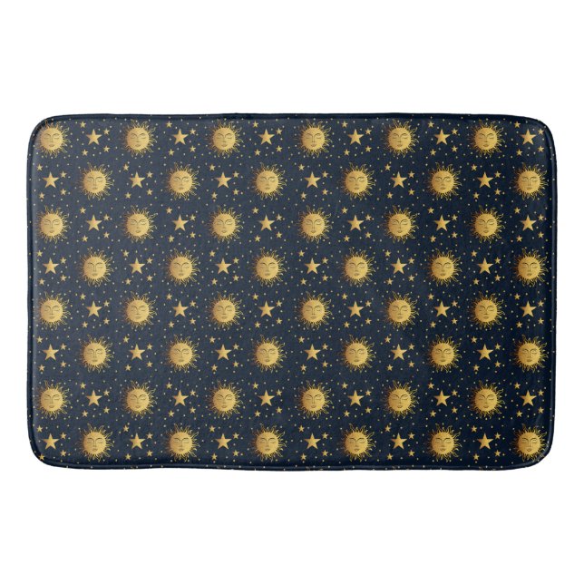 Sun and Stars Bath Mat (Front)