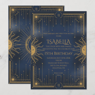 sun and stars invitation