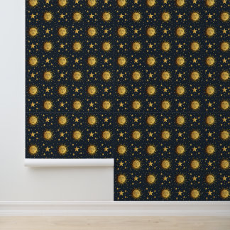 Sun and Stars Wallpaper