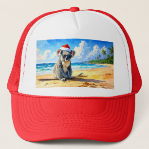 Sun and Surf Koala Santa Hat