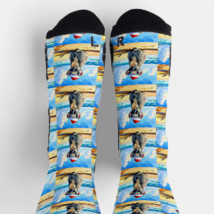 Sun and Surf Koala Santa Hat  Socks
