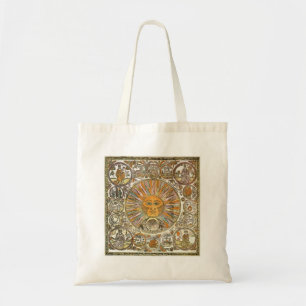 Sun astrology tote bag