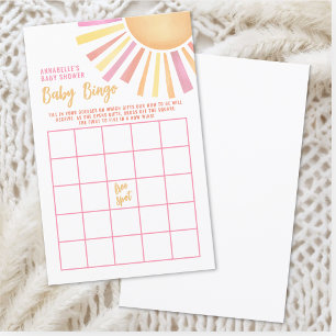 Sun Baby Shower Bingo Game