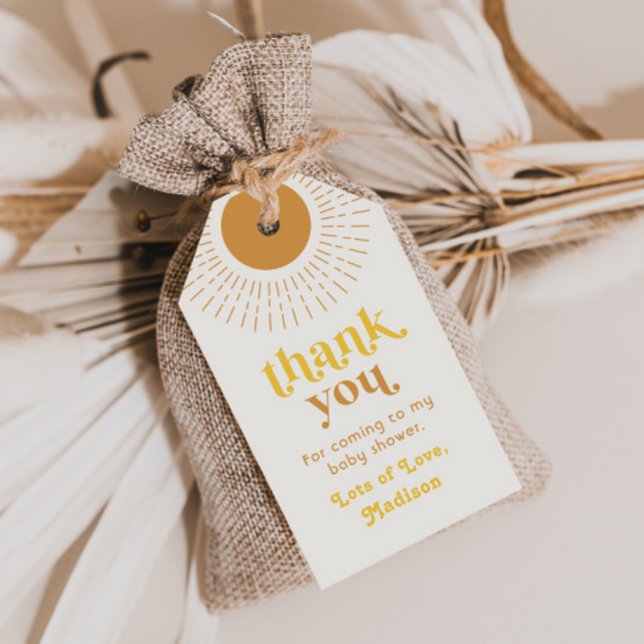 Sun Baby Shower Favour Tag | Sun Shower (Creator Uploaded)