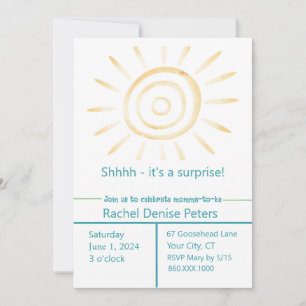 SUN Baby Shower Invitation