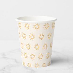 Sun baby shower  paper cups