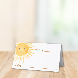 Sun Baby Shower Place Card