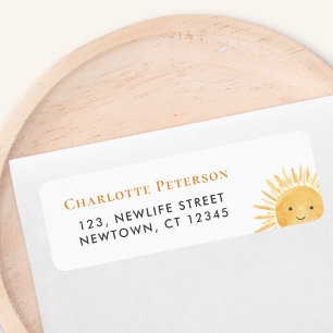 Sun Baby Shower Return Address