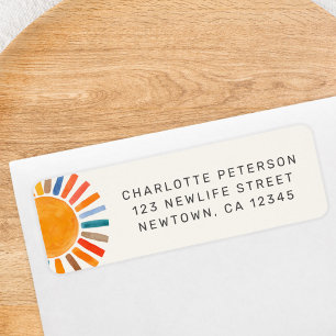 Sun Baby Shower Return Address