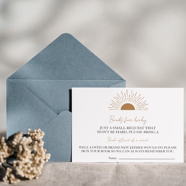 Sun baby shower Rustic books for baby  Invitation (Creator Uploaded)