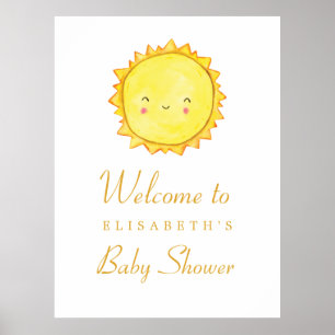 Sun Baby Shower Welcome Sign / Thank You download