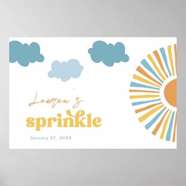 Sun Baby Sprinkle Poster (Front)