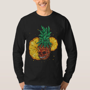 Sun Beach 2022 Skeleton Pineapple Fruit Tropical S T-Shirt