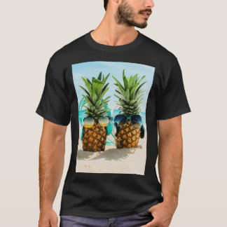 Sun beach and pineapple T-Shirt