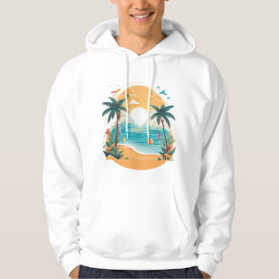 Sun Beach palm tree Hoodie