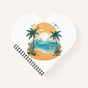 Sun Beach palm tree Notebook