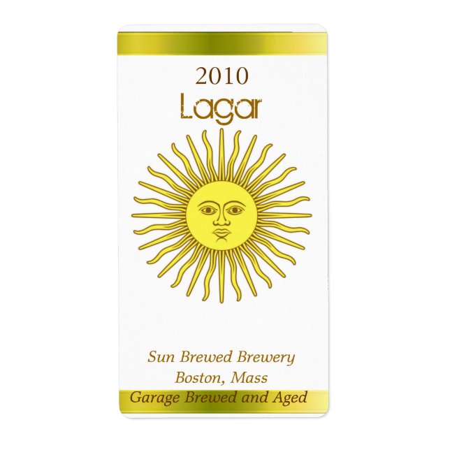 Sun Beer Labels (Front)