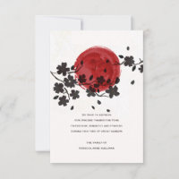 Sun Behind Black Flowers Sympathy Acknowledgement