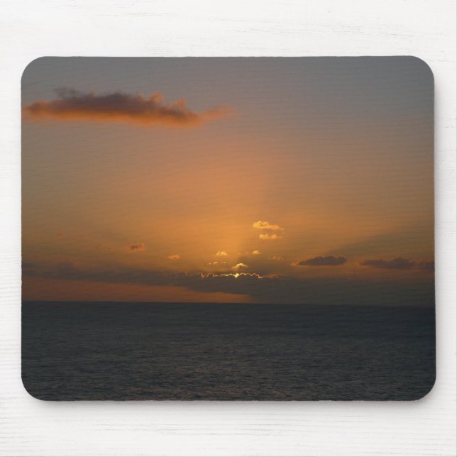 Sun Behind Clouds II Seascape Mouse Mat (Front)