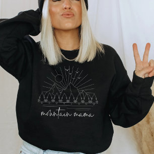 Sun Birds and Pines Mountain Mama Mum Sweatshirt