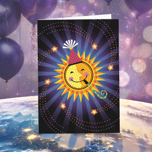 Sun Birthday Greeting Card