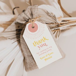 Sun Birthday Party Favour Tag   Trip Around The Su