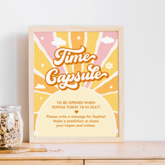 Sun Birthday Party Girl Time Capsule Poster (Creator Uploaded)