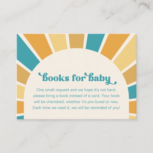 Sun Books For Baby Cards | Books For Baby (Front)