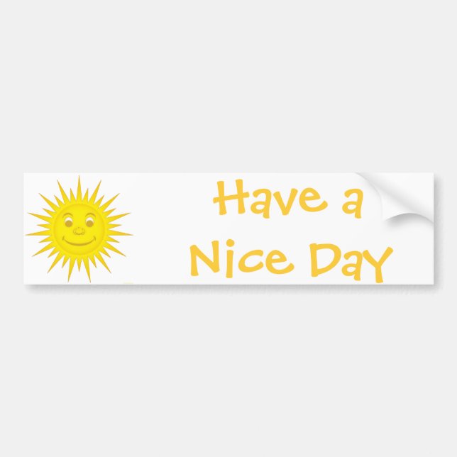 Sun Bumper Sticker (Front)