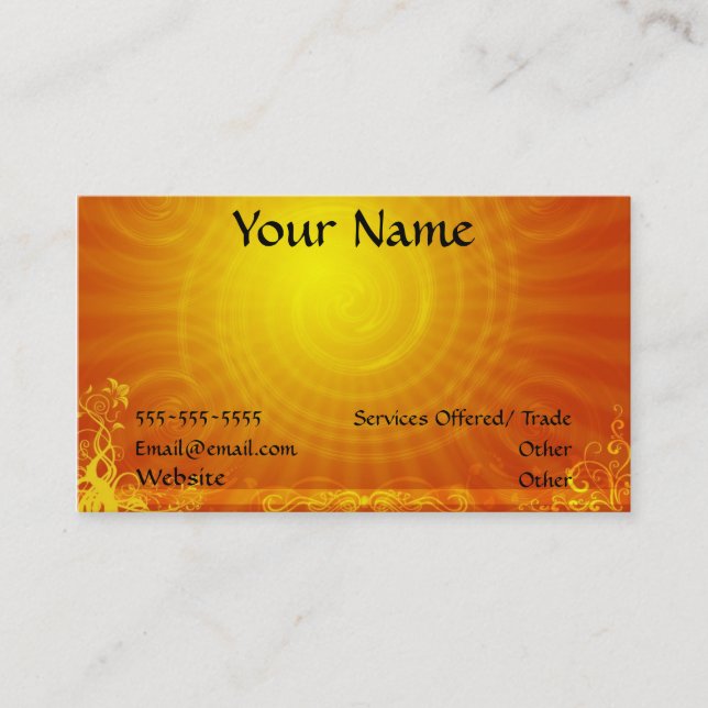 Sun Business card (Front)
