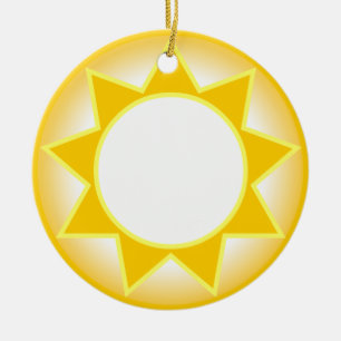 Sun Ceramic Tree Decoration