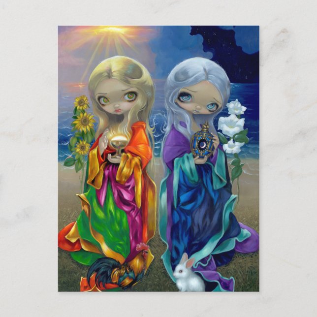 "Sun Child and Moon Child" Postcard (Front)
