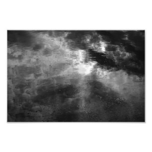 Sun, Clouds, Water And Duckweed Photo Print