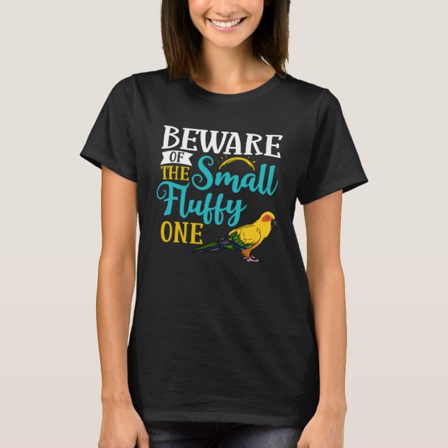 Sun Conure Bird Parakeet Cage Food Parrot T-Shirt (Front)