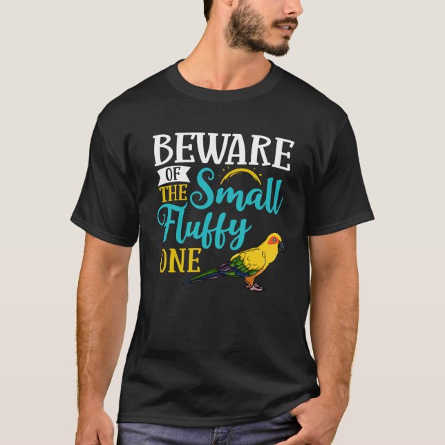 Sun Conure Bird Parakeet Cage Food Parrot T-Shirt (Front)