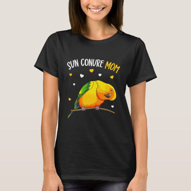 Sun Conure Mum Funny Parrot Bird Lover Women  T-Shirt (Front)