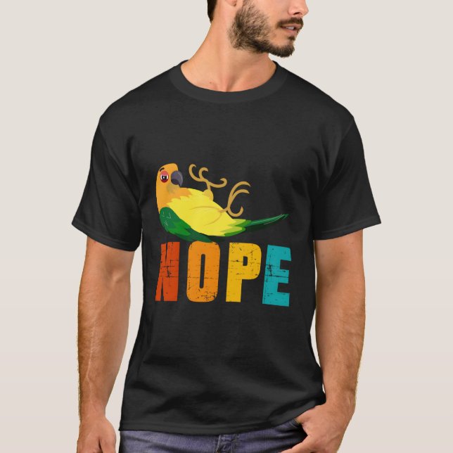 Sun Conure Parrot Sun Conure Mum Dad Sun Conure T-Shirt (Front)