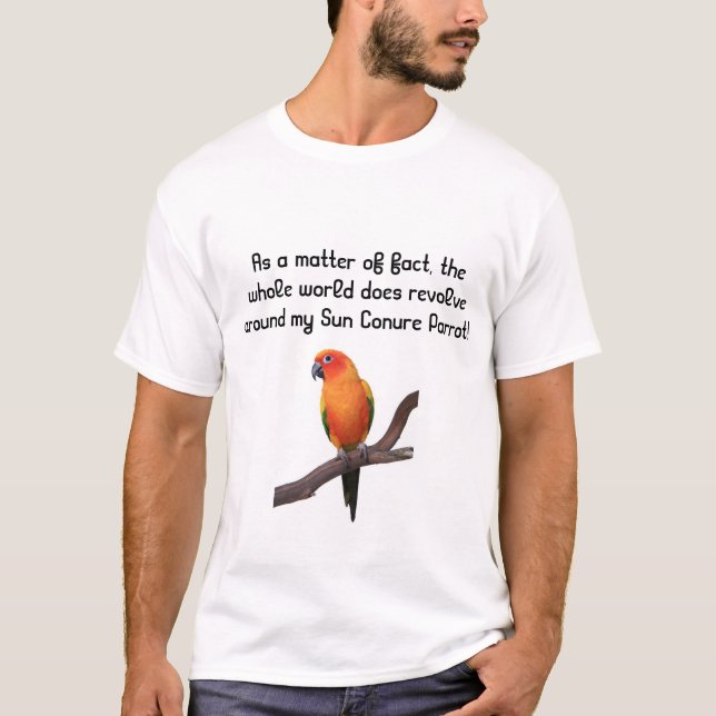 Sun Conure Parrot T-Shirt (Front)