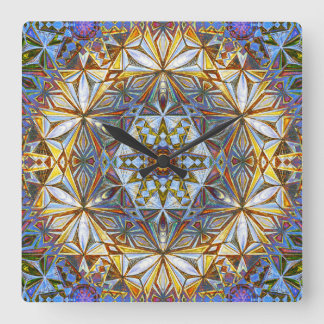 Sun Crystal Square Wall Clock