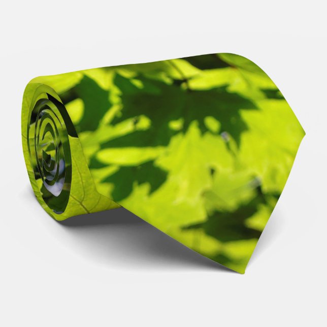 Sun-Dappled Leaves in the Forest Tie (Rolled)