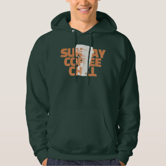 Sun Day Coffee Chill Graphic Hoodie