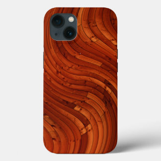 Sun Deck - Red Wooden Pine Knot iPhone 13 Case