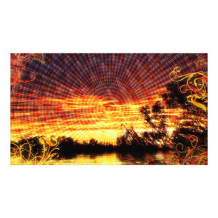 Sun Decor Sunset Fantasy Art Photo Print