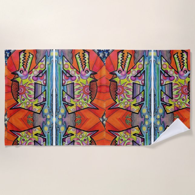 Sun Dog Beach Towel (Front)
