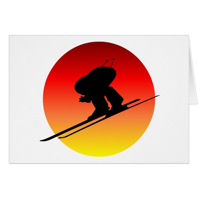 Sun downhill skiing (Front Horizontal)
