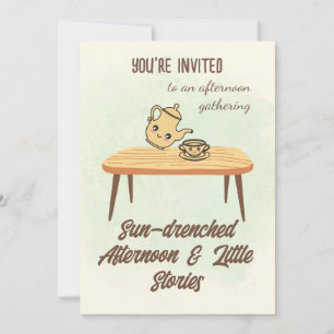Sun-drenched Afternoon Invitation-Cosy Tea & Story Invitation