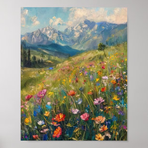 Sun-Drenched Serenity: A Vibrant Symphony of Wildf Poster
