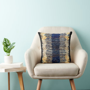 Sun‑Dried Black & Tan Afrocentric Mud Cloth Cushion