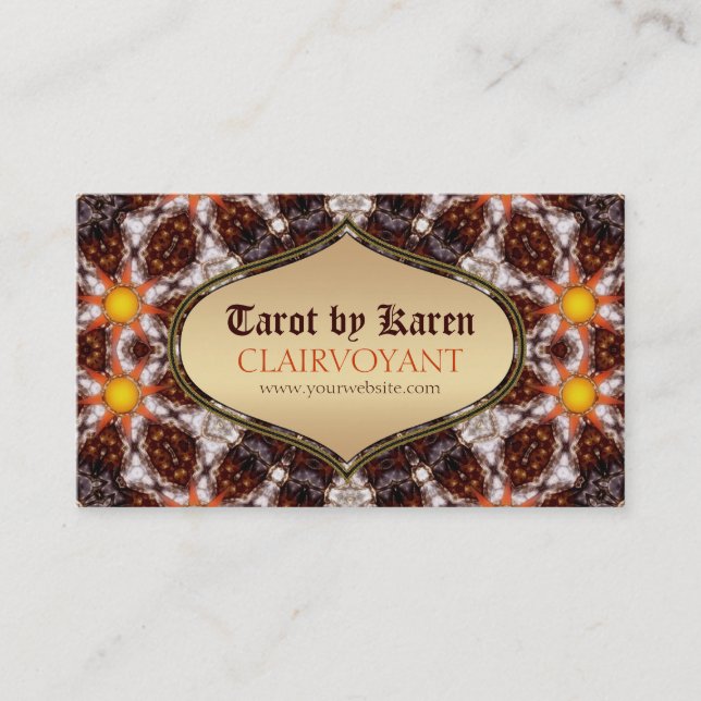 Sun Earth Goddess Tarot Business Cards (Front)